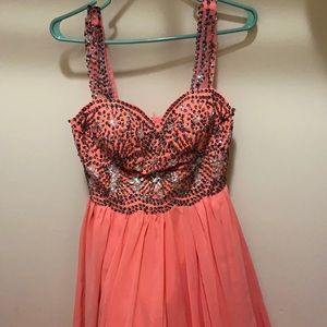 pink prom dress